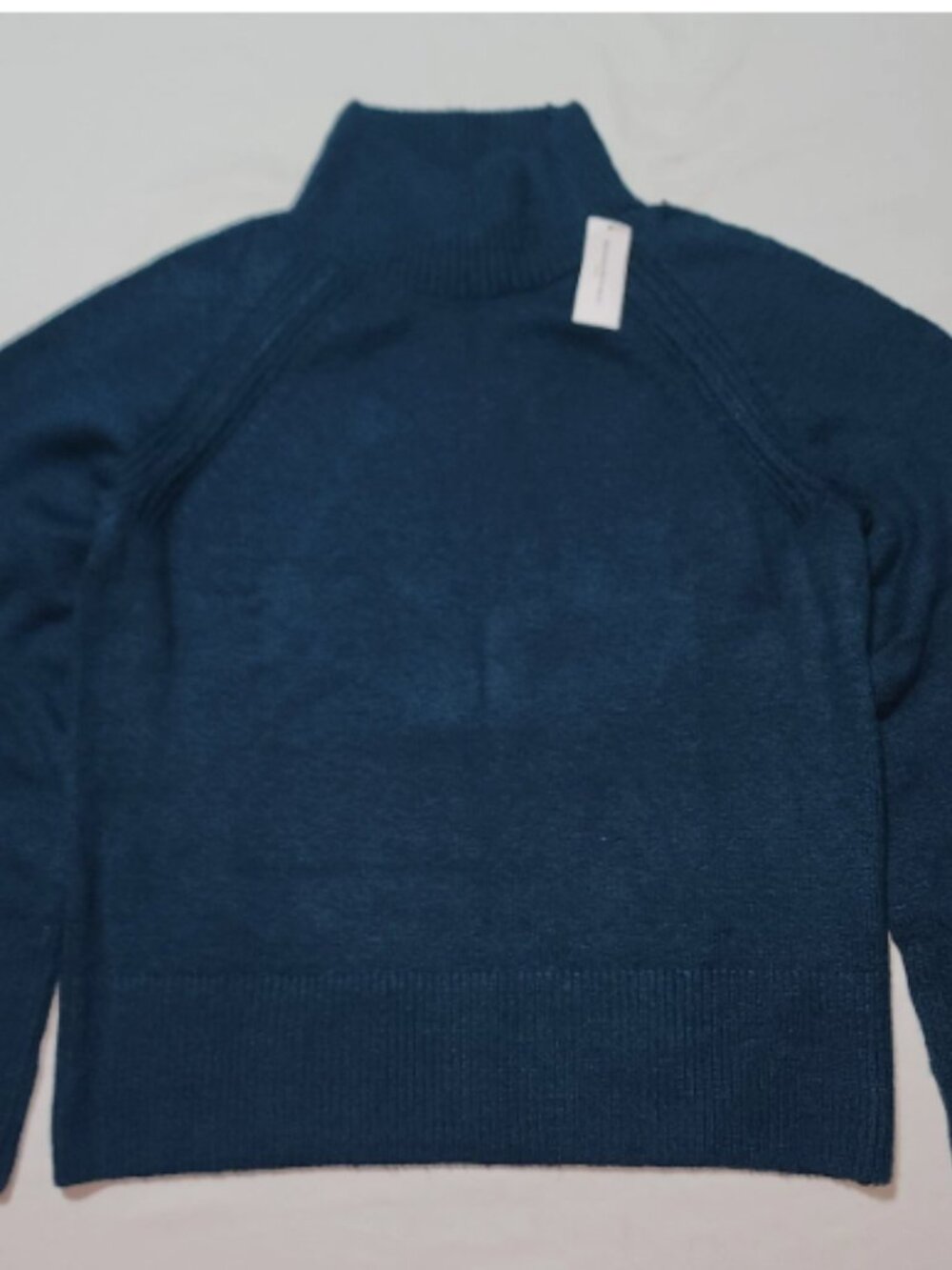 Banana Republic Women's- Oversized Cotton-Blend Turtleneck Sweater- Green Medium